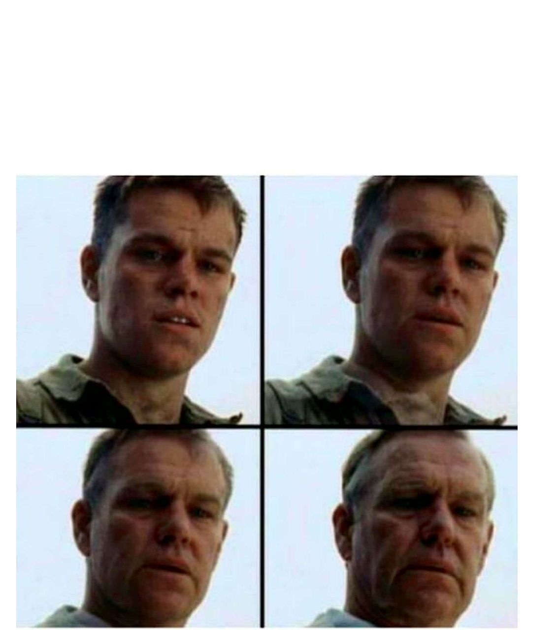 Matt Damon gets older meme