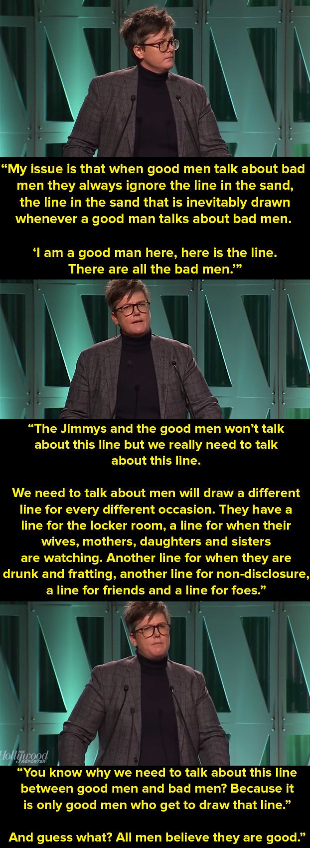 Hannah Gadsby not all men