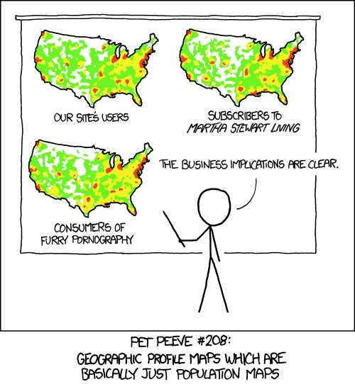 xkcd comic about heatmaps that are actually population heatmaps