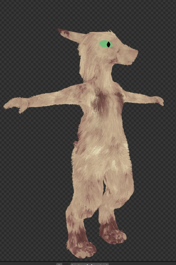 a humanoid furry creature