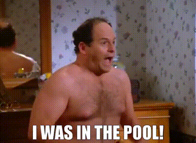 I was in the pool!