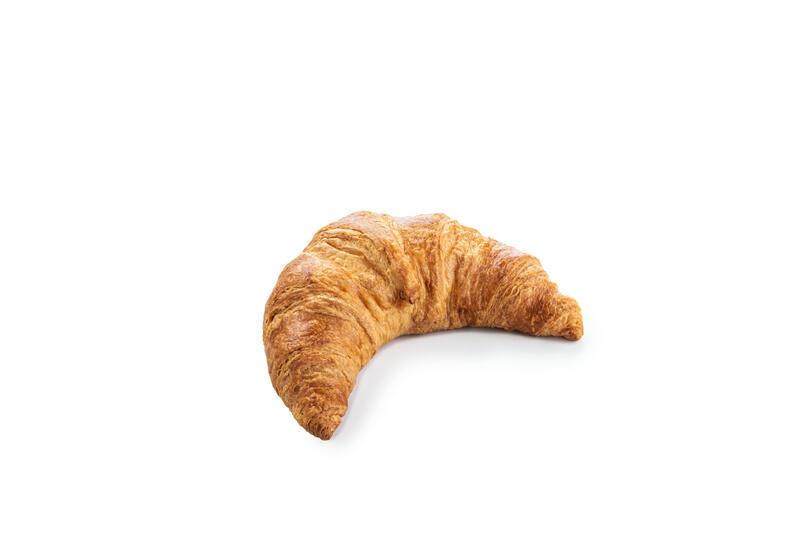 A crescent-shaped croissant