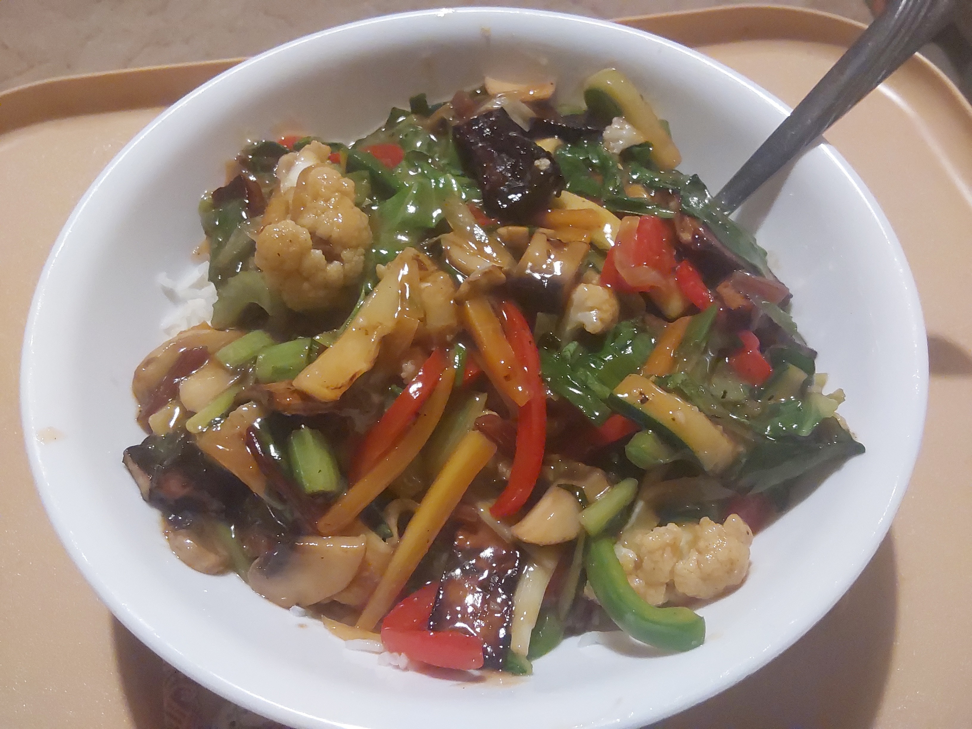 Bowl of stir fry