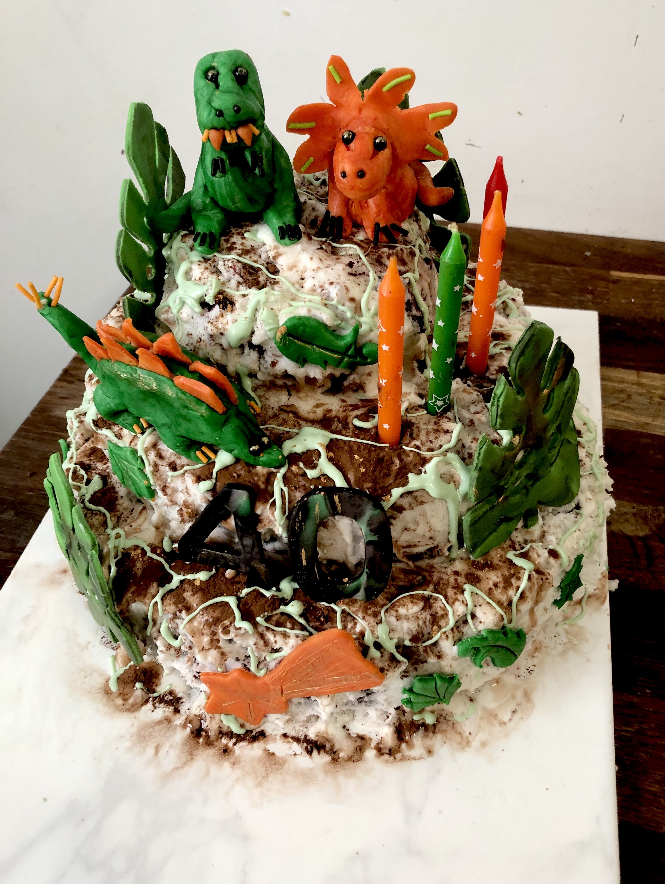 dino birthday cake 