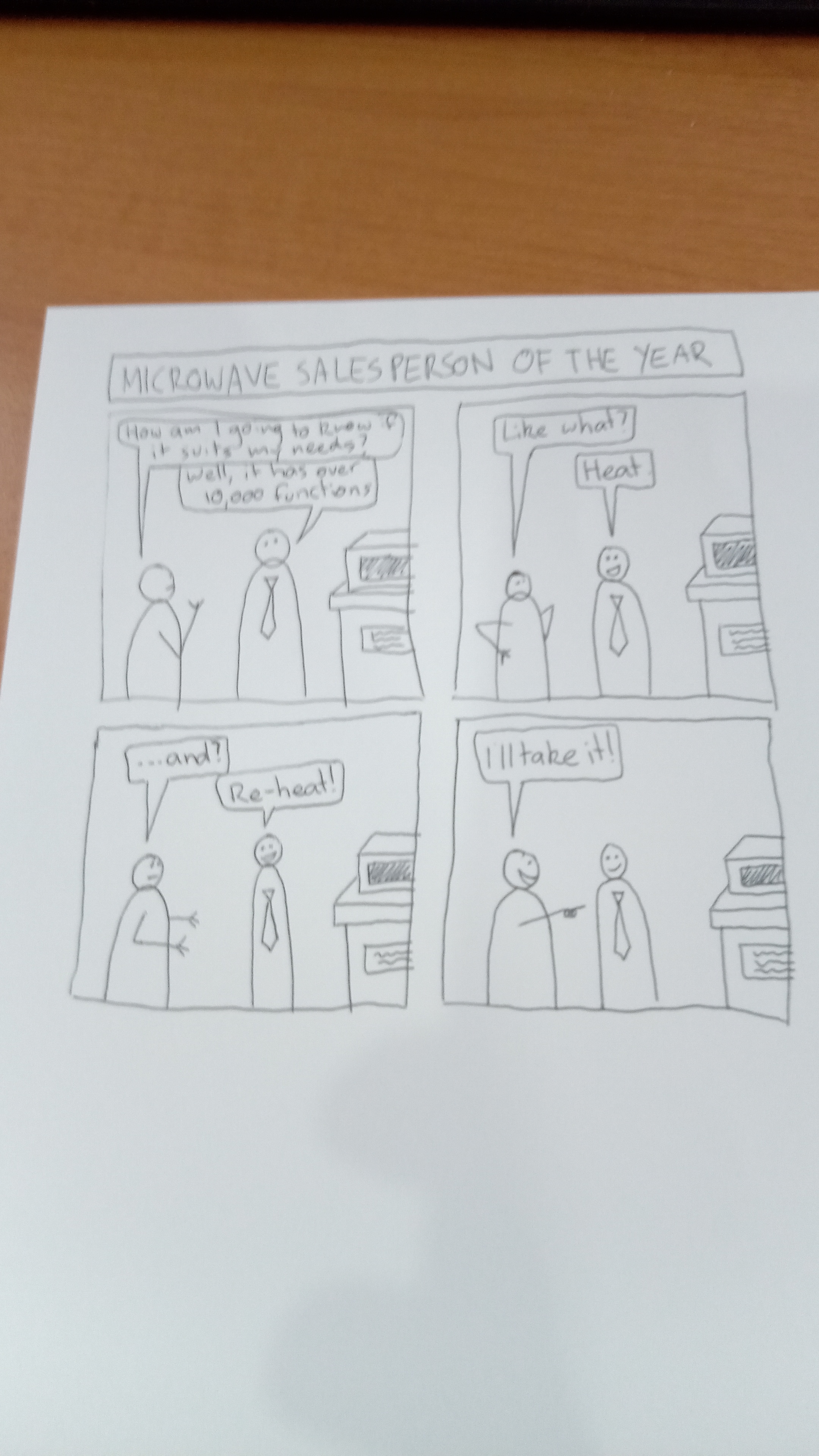 a comic I drew at work