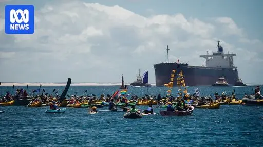 More than 100 arrested during anti-coal protest in Newcastle Harbour as shipping movements paused