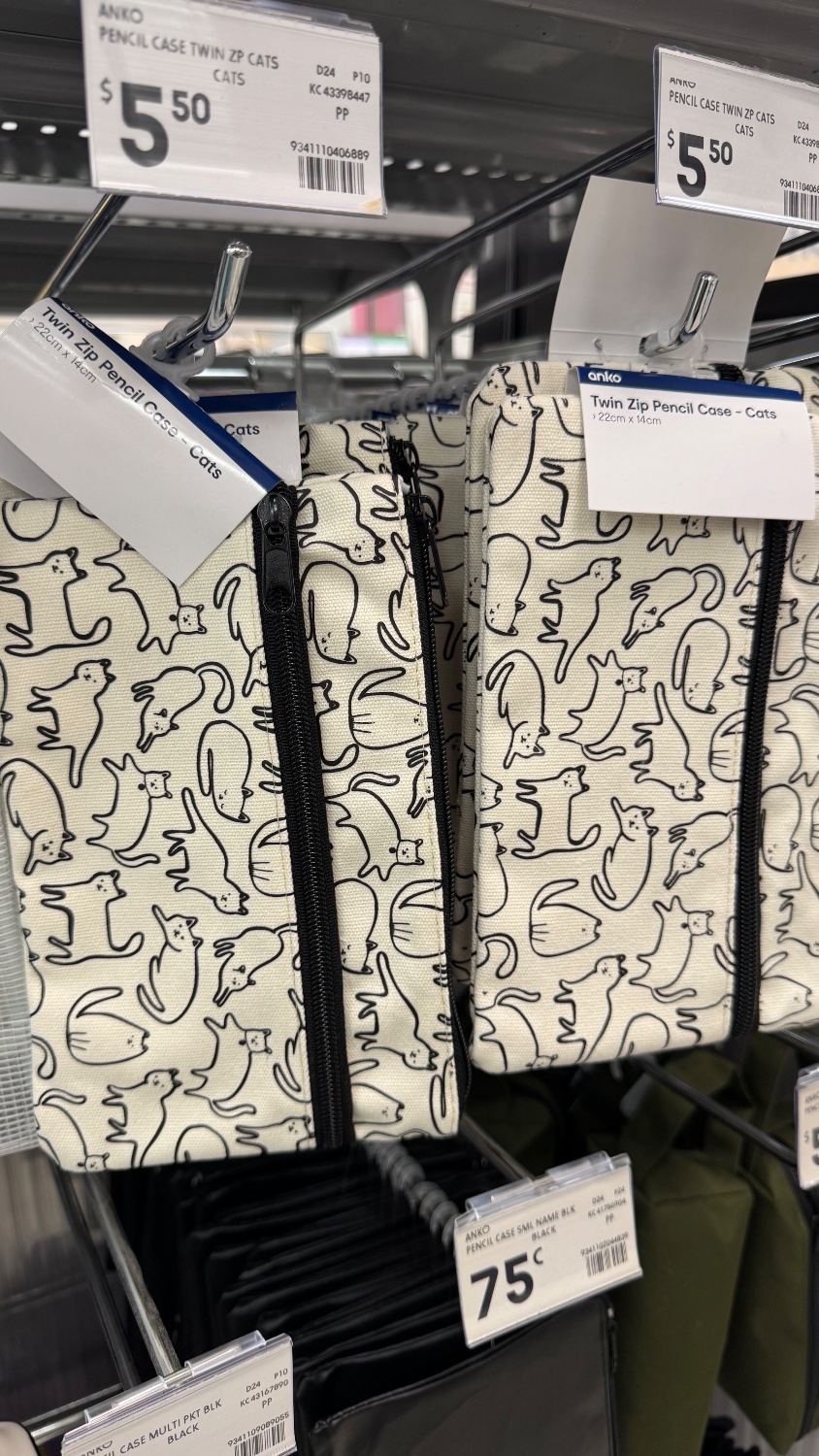 Cat Pencil Case - Kmart