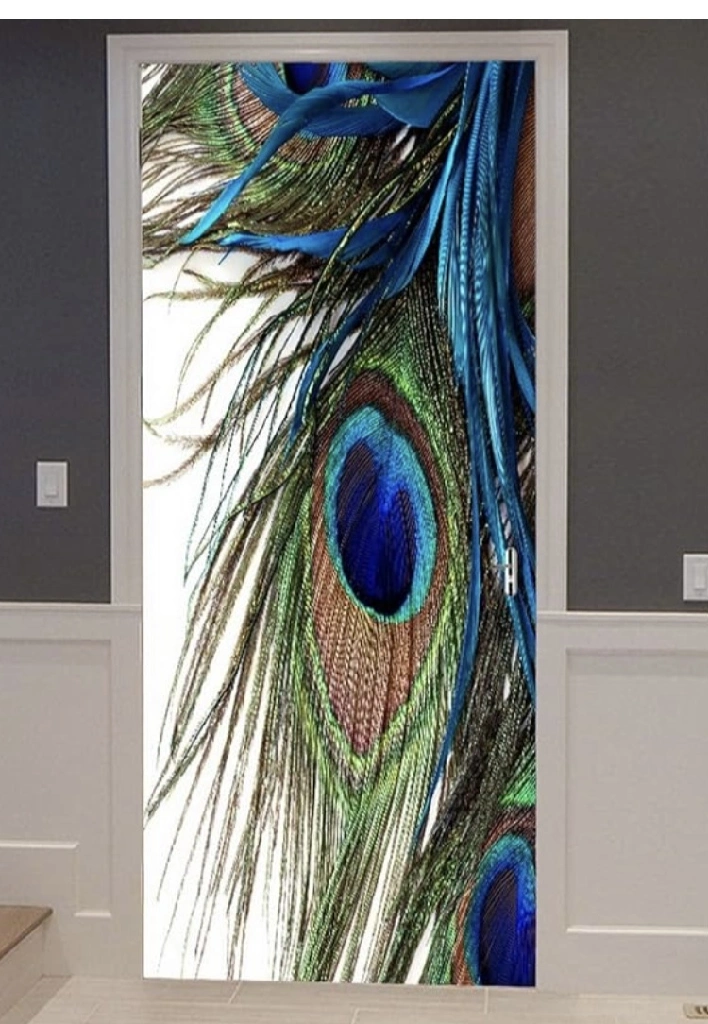 giant peacock decal