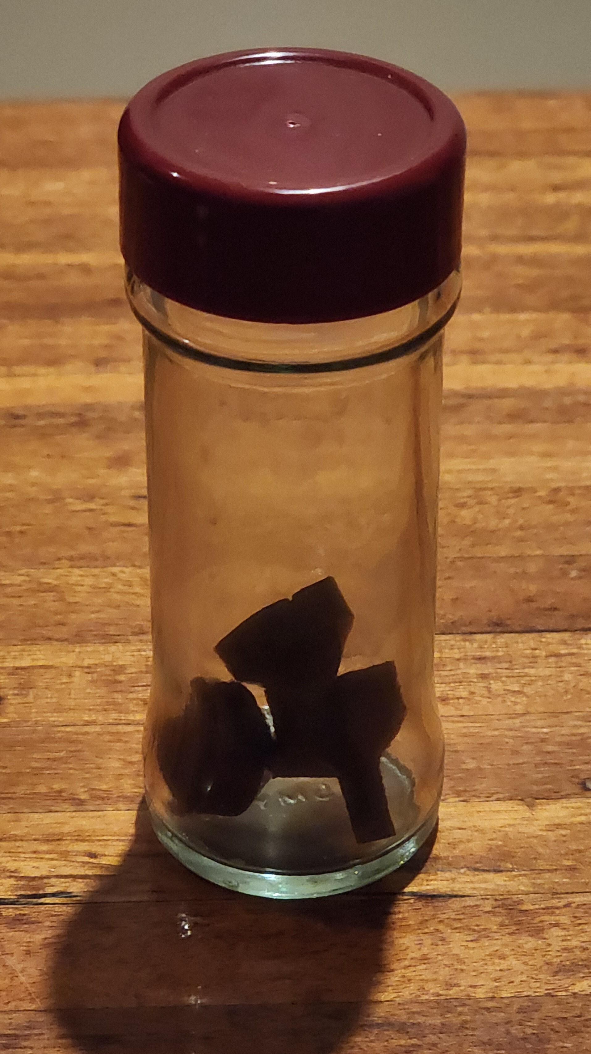 3 funnels inside a spice jar