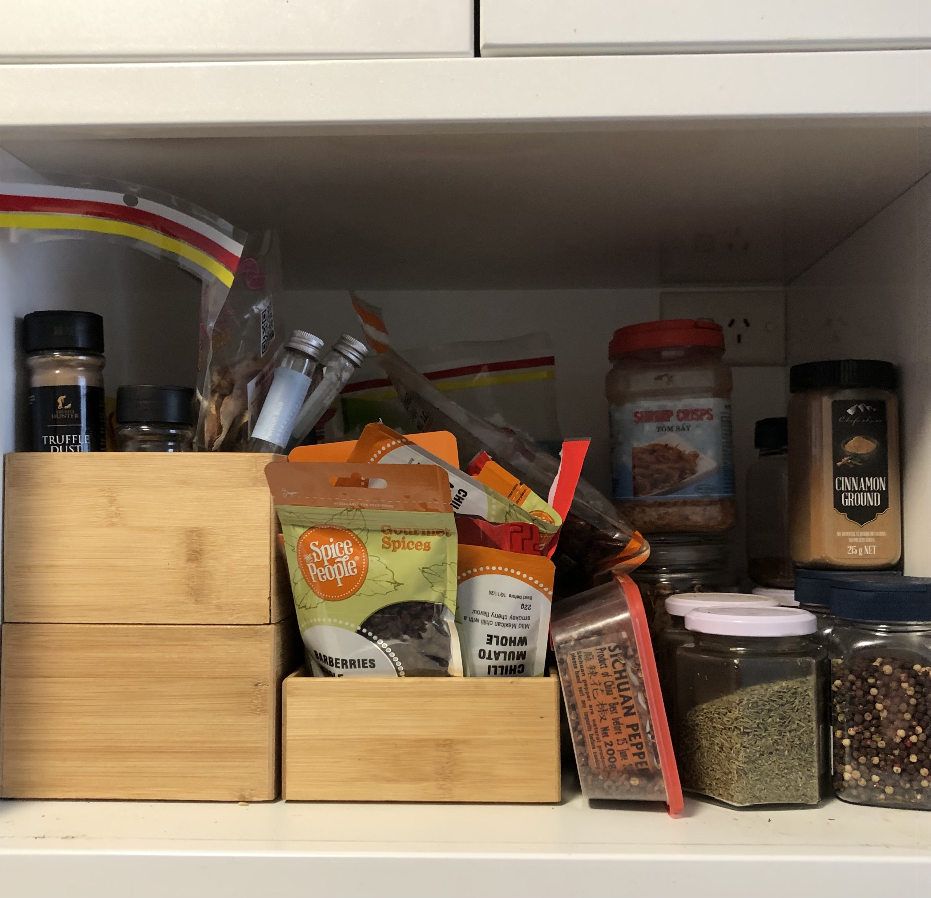 my spice cupboard