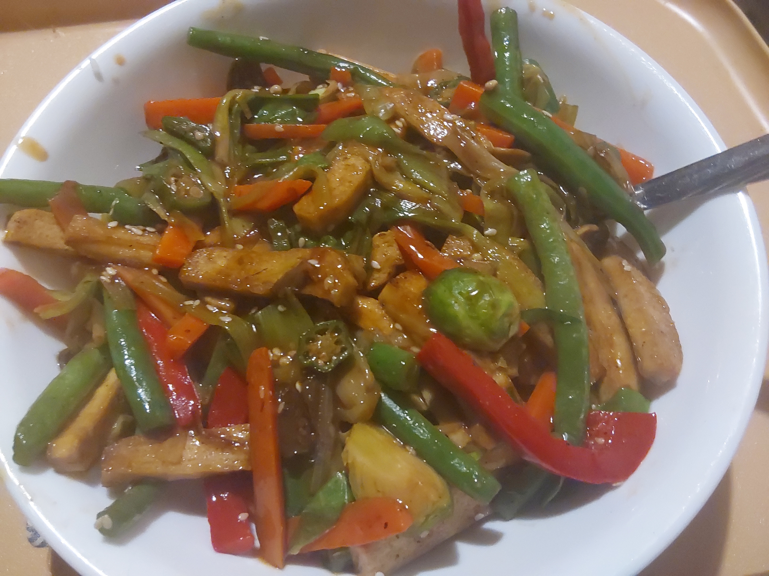 Tofu and Vegetable stir-fry